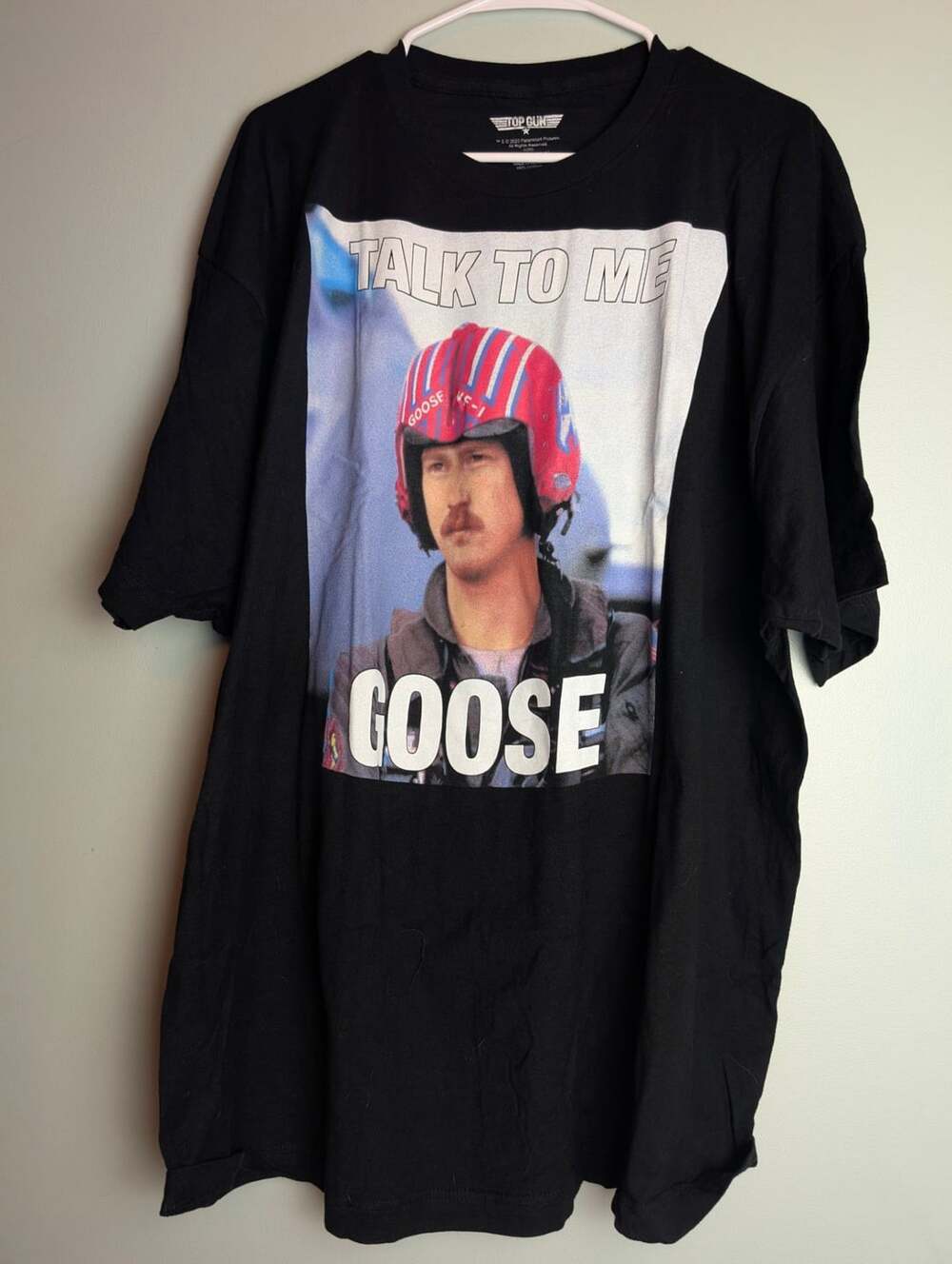 Top Gun Talk To Me Goose Graphic T-Shirt Black 3XL
